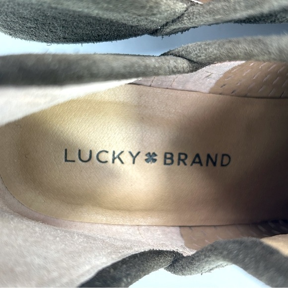 Lucky Brand Baley Suede Ankle Boot Size 8W Women's - Picture 11 of 13